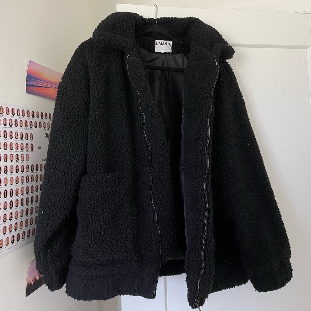 IAMGIA Teddy Jacket Black